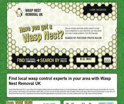 Wasp Nest Removal Uk