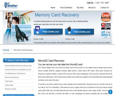 Memory card recovery software