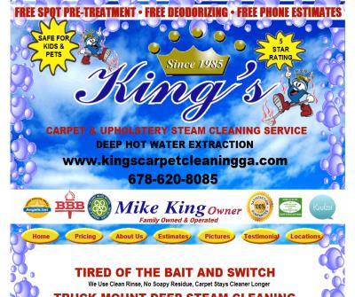 King's Carpet & Upholstery Steam Cleaning Service