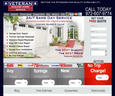 GARAGE DOOR SPRING SERVICE DALLAS TX