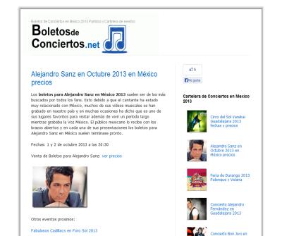 Boletos de conciertos Ticketmaster