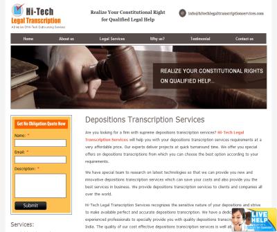 Deposition Transcription Services