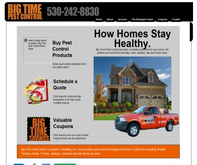 Pest control, termite control, ant control Redding CA | bigtimepestcontrol.com