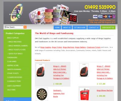 DM Club Supplies, Bingo Tickets, Bingo Machines, Bingo Daubers 