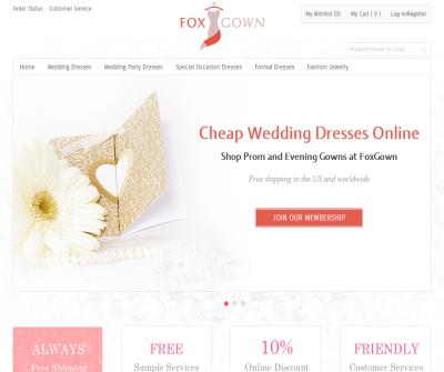 Cheap Wedding Dresses Online - Shop Prom and Evening Gowns at FoxGown