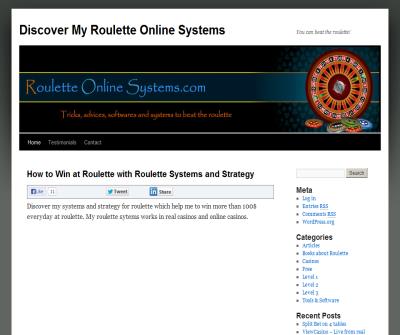 Roulette online system