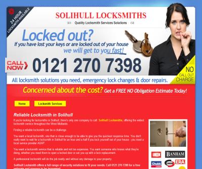 Solihull Locksmiths - Reliable Locksmith in Solihull