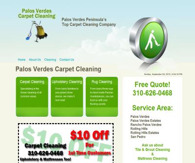Carpet Cleaning, Upholstery Cleaning, Rug Cleaning - Palos Verdes
