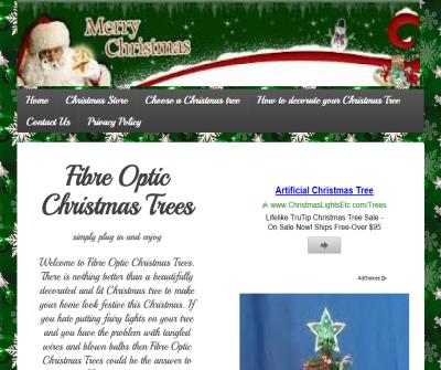 Fibre Optic Christmas Trees