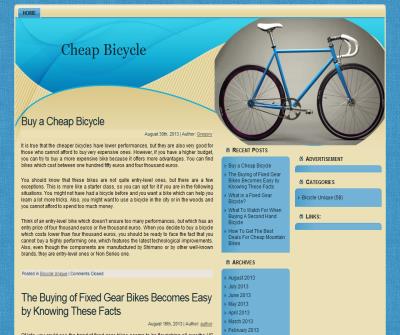 Cheap bicycles 