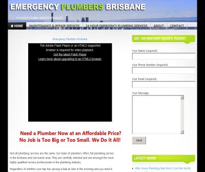 Emergency Plumbers in Brisbane