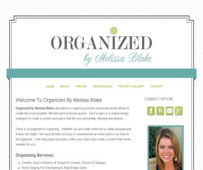 Organized By Melissa Blake