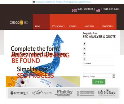 Cresco SEO is an international SEO Agency London,seo companies in uk,