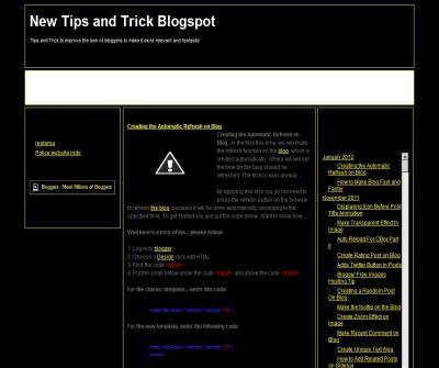 New Tips and Trick Blogspot