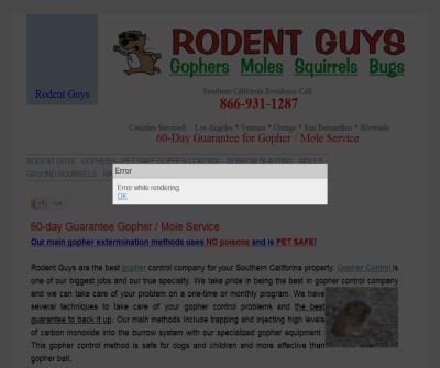 Rodent Guys Gopher Control and Removal