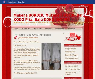 Mukena Bordir , Mukena Cantik, Baju Koko Pria, Jual Baju Koko