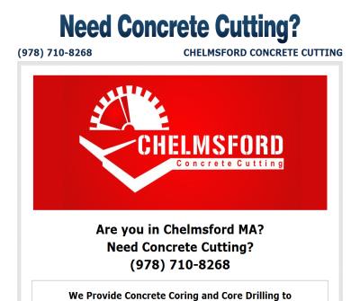 Chelmsford Concrete Cutting