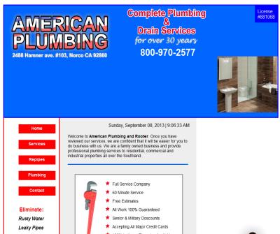 Plumber Services - Plumbing Contractor