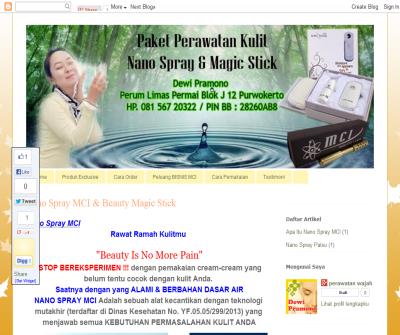 Nano Spray MCI, Alat Kesehatan Online, Produk Kecantikan Yang Aman, Paket Perawatan Wajah