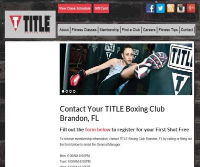 TITLE Boxing Club Brandon