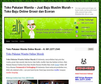 Toko Pakaian Wanita - Jual Baju Muslim Murah - Toko Baju Online Grosir dan Eceran