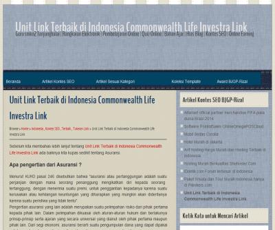 unit link terbaik di Indonesia Commonwealth Life investra link