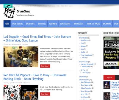 DrumChop Online Drumming Video Lessons