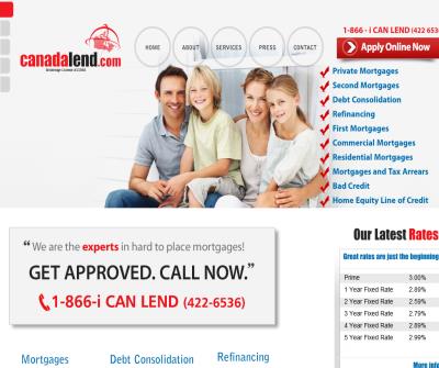 Mortgage Loans Bad Credit, Debt Consolidation Canada