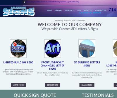 Lighted Signs, Business Signs, Channel Letter Signs, 3D Signs