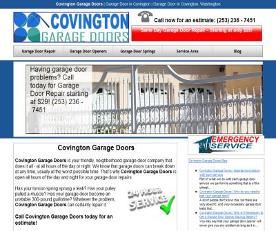 Garage door repair & installation