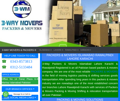3-way movers and packers in Islamabad and rawalpindi