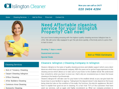 Cleaners Islington