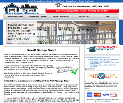 Duvall Garage Doors Repair Duvall, Washington