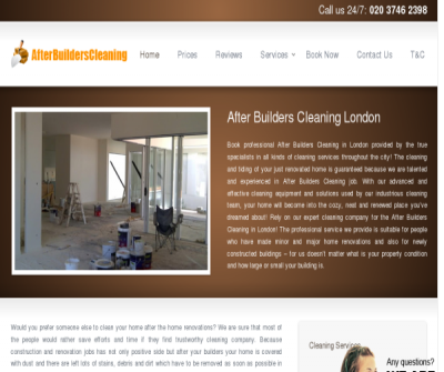 After Builders Cleaning London