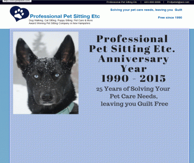 Professional Pet Sitting Etc