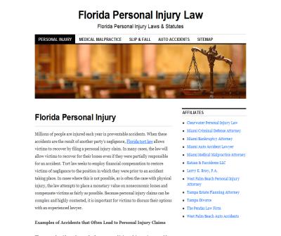 Florida Personal Injury Law