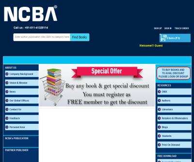 NCBA - Online Bookstore, Indian Online Bookstore, Buy Books Online