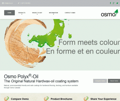 Osmo Environmentally Friendly Alternative Wood Finishes in Canada