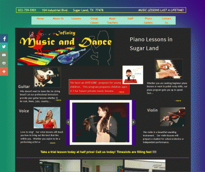 Infinity Music and Dance Music Lessons and Dance Lessons in 