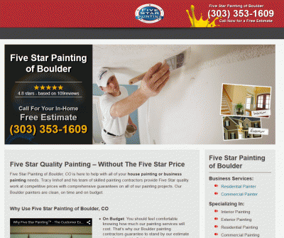 Five Star Painting of Boulder Exterior and Interior Painting