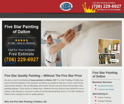 Five Star Painting of Dalton Interior and Exterior Painting