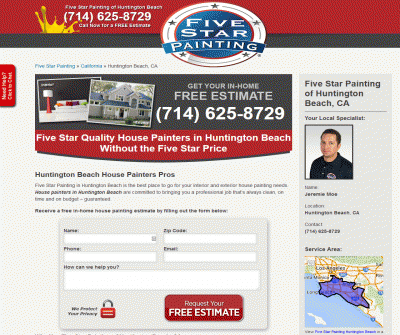 Five Star Painting of Huntington Beach Exterior and Interior Painting