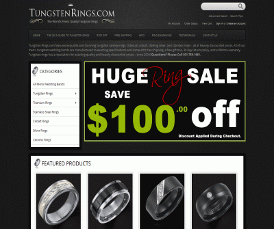 Tungsten Rings