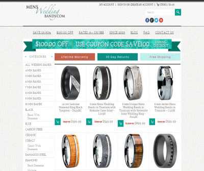 Mens Wedding Bands