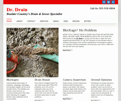 Dr. Drain Cleaning Expert Drain Cleaning Services Boulder Colorado