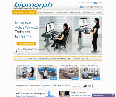 Biomorph Adjustable Computer Furniture