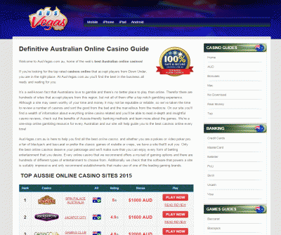 AusVegas Casino Online Australia''s #1 Online Casino Guide 2015