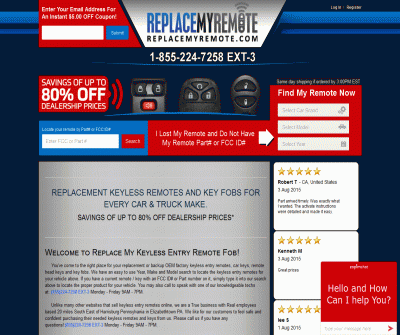 keyless remote replacement ReplaceMyRemote Landingville PA