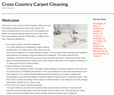 Cross Country Carpet Cleaning