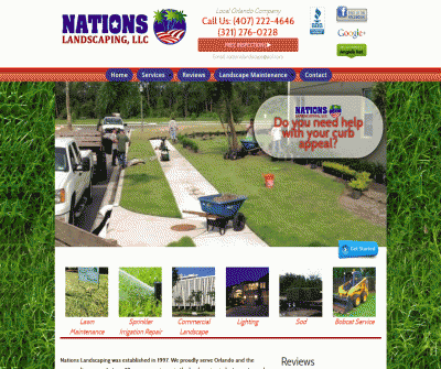 Nations Landscaping, LLC Orlando FL, Landscape Services 